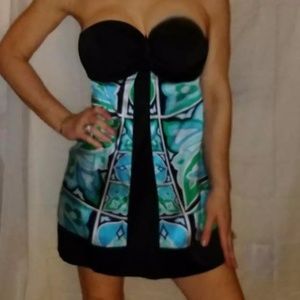 Strapless cocktail dress